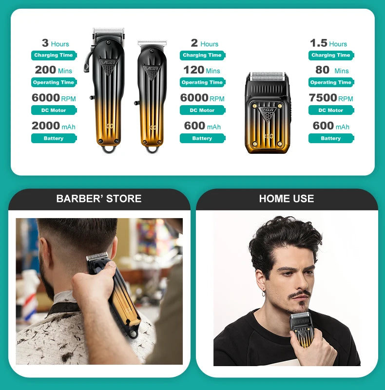 VGR 644 Rechargeable Hair Clipper & Trimmer