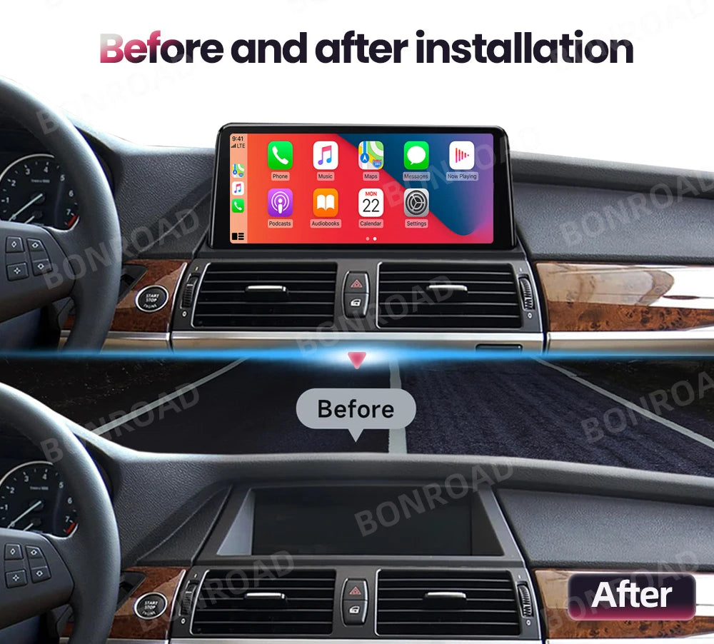 BONROAD 10.25-Inch CarPlay Display for BMW X5 / X6