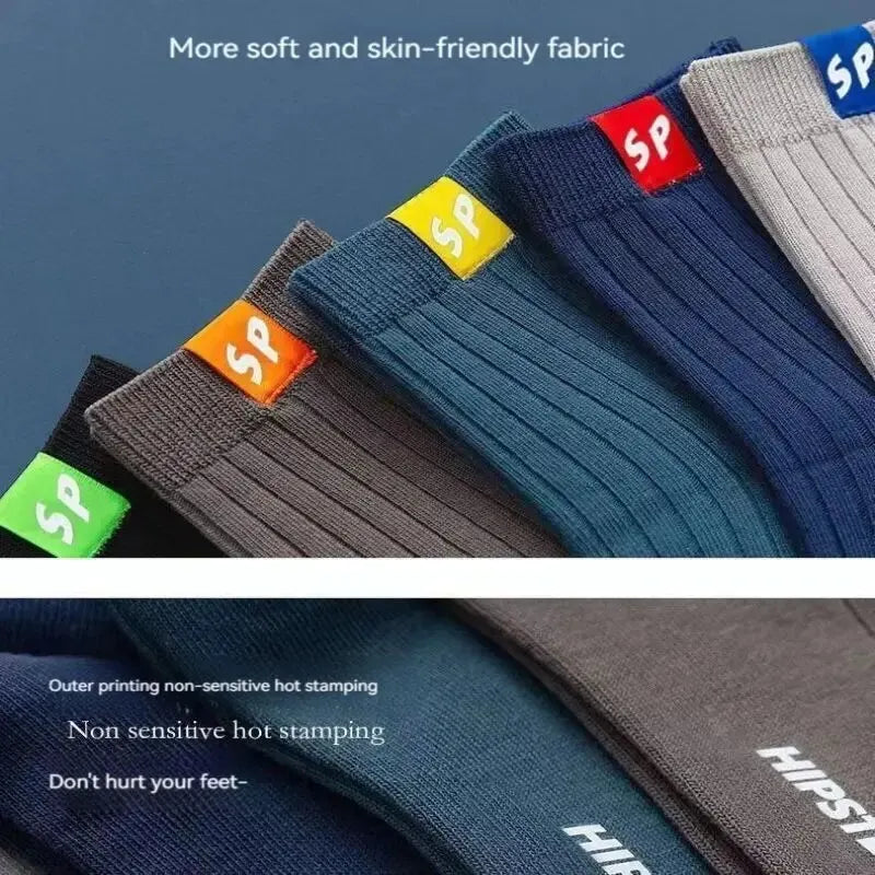 5 Pairs Men's Socks Mid-Calf Socks Warm Socks Long Sweat-Absorbing Breathable Socks Trendy Versatile Fall And Winter Sports Sock Whispering Desires Shoppe