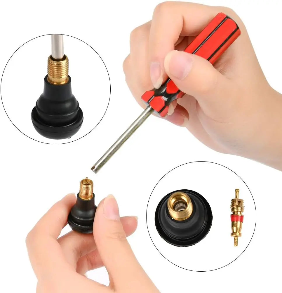 Replacement Tire Valve Cores – Assorted Bulk Packs