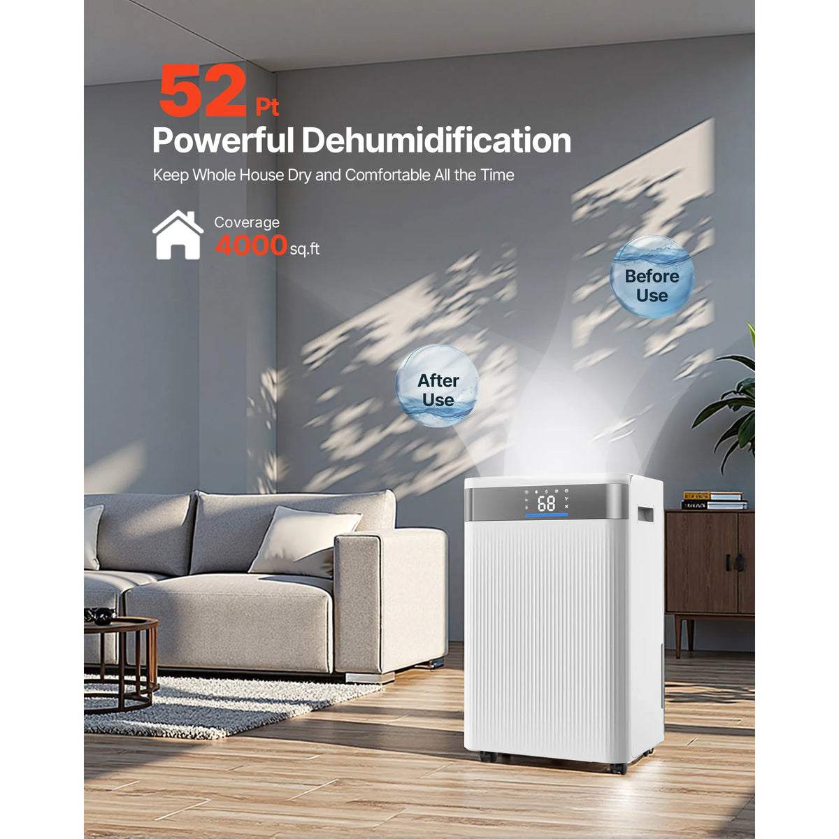 SucceBuy Home Dehumidifier – 22 to 82 Pint Options