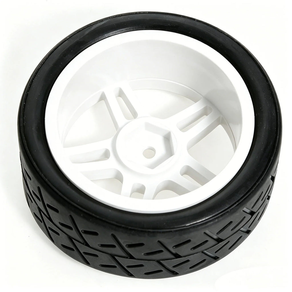 1:10 RC Car Tires & Wheels – Set of 4, 12 mm Hex