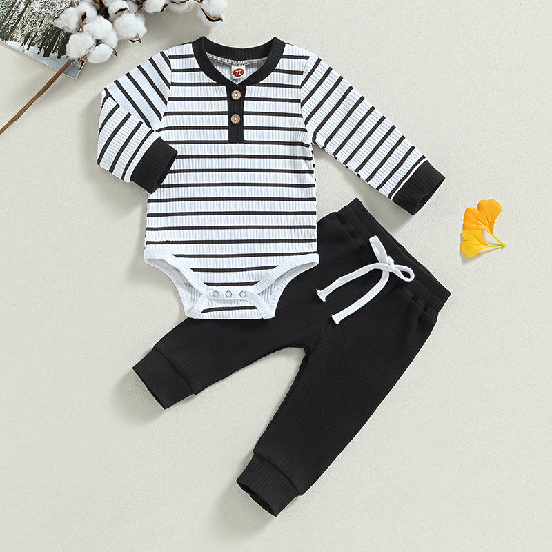 Baby Romper and Pants Set — Cotton Blend