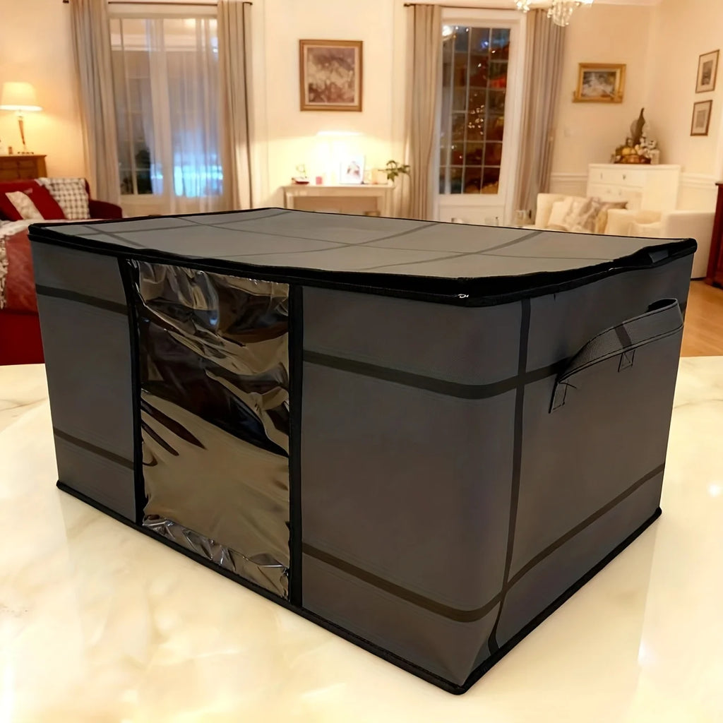 Foldable Double-Zip Clothing & Bedding Storage Bag