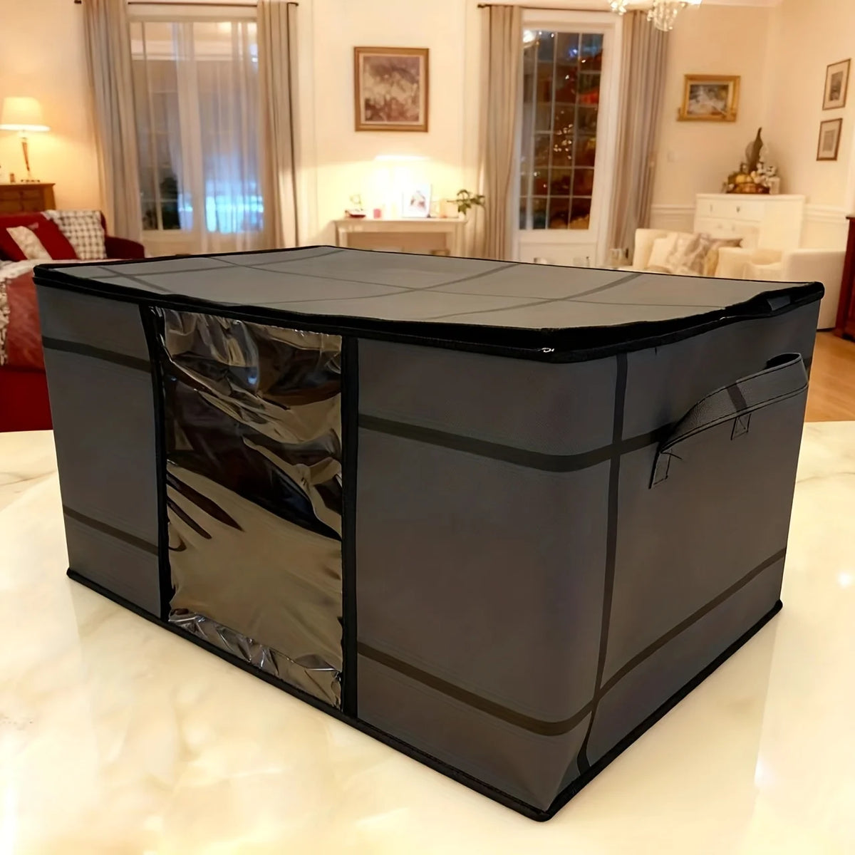 Foldable Double-Zip Clothing & Bedding Storage Bag