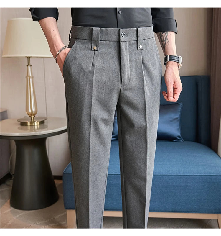 Men's Smart-Casual Stretch Dress Pants