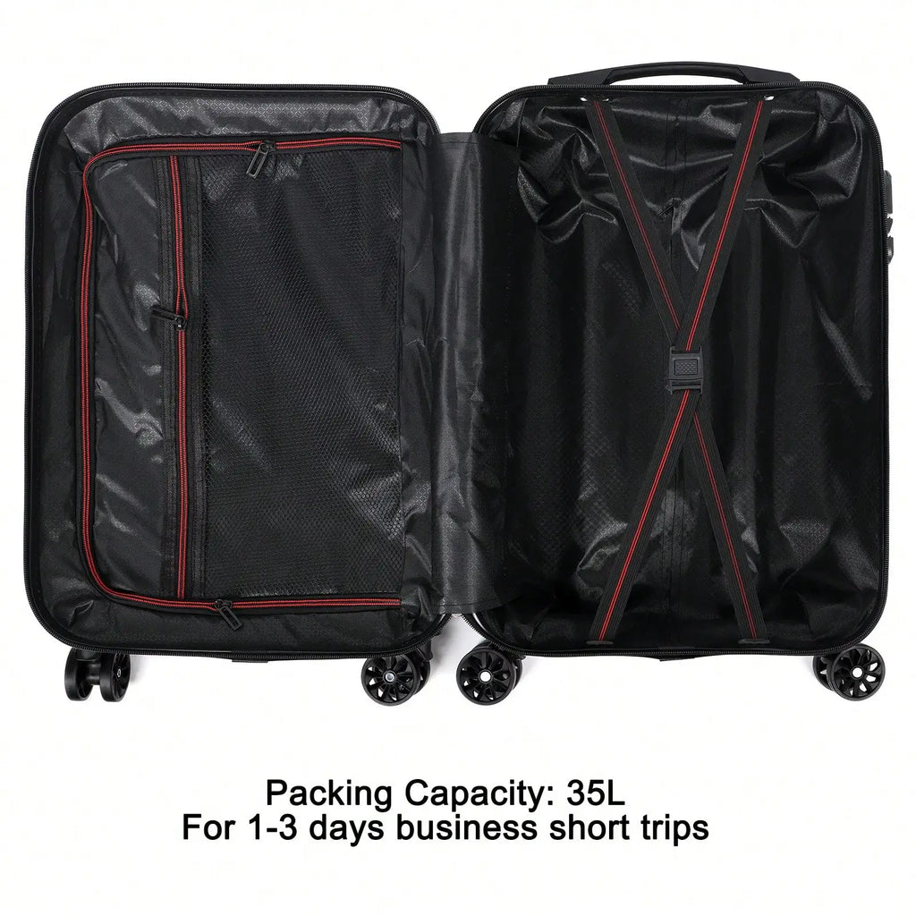 Black 20-Inch Spinner Suitcase