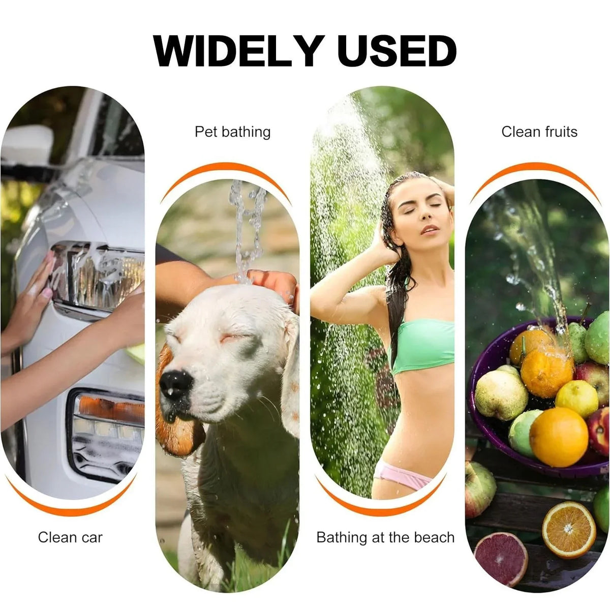 Outdoor Shower Portable Handheld Rechargeable Gentle Pet Bath Sprayer for Dogs and Cats Versatile Water Pump for Car Wash Garden Watering and Flower Care Cordless Low Energy Bath Grooming Equipment Kit Whispering Desires Shoppe