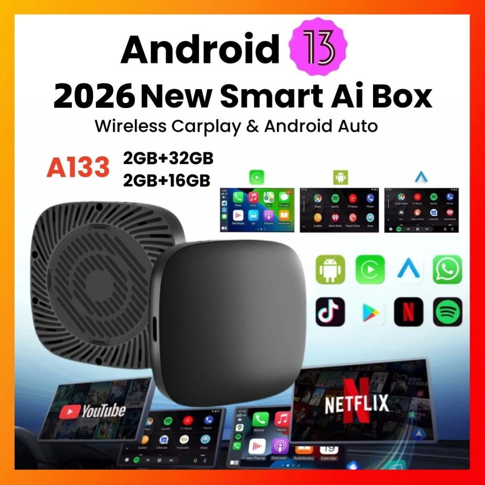 LEXXSON Wireless CarPlay & Android Auto AI Box