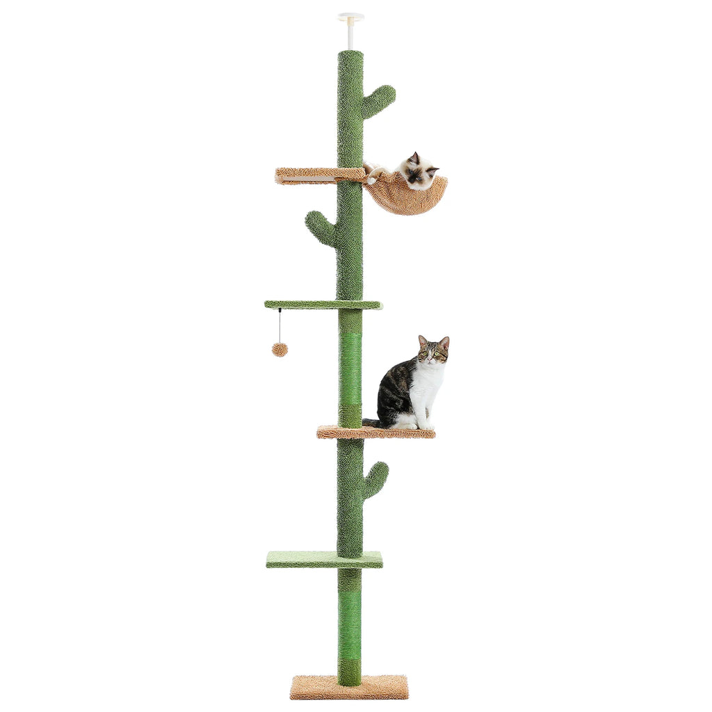 Five-Tier Cactus Floor-to-Ceiling Cat Tree