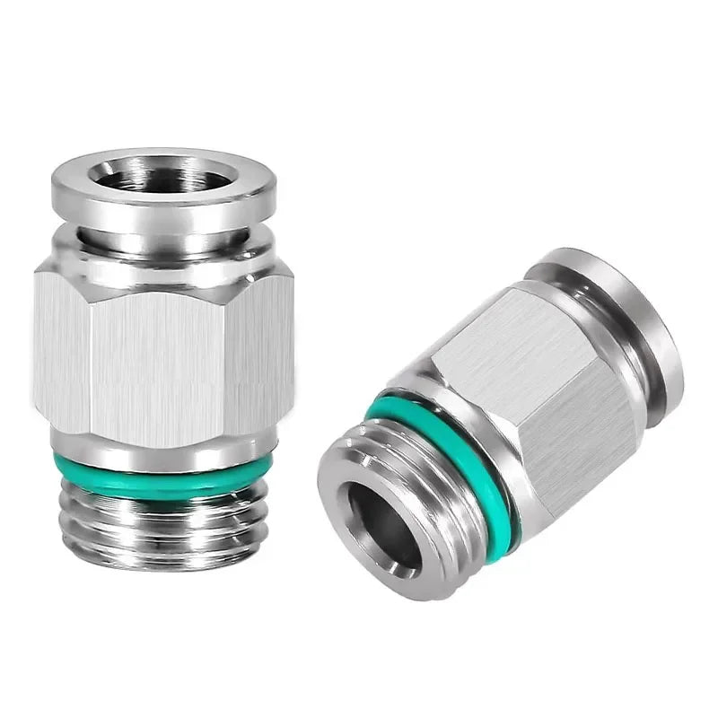 304 Stainless Steel Pneumatic Connectors — Assorted Packs