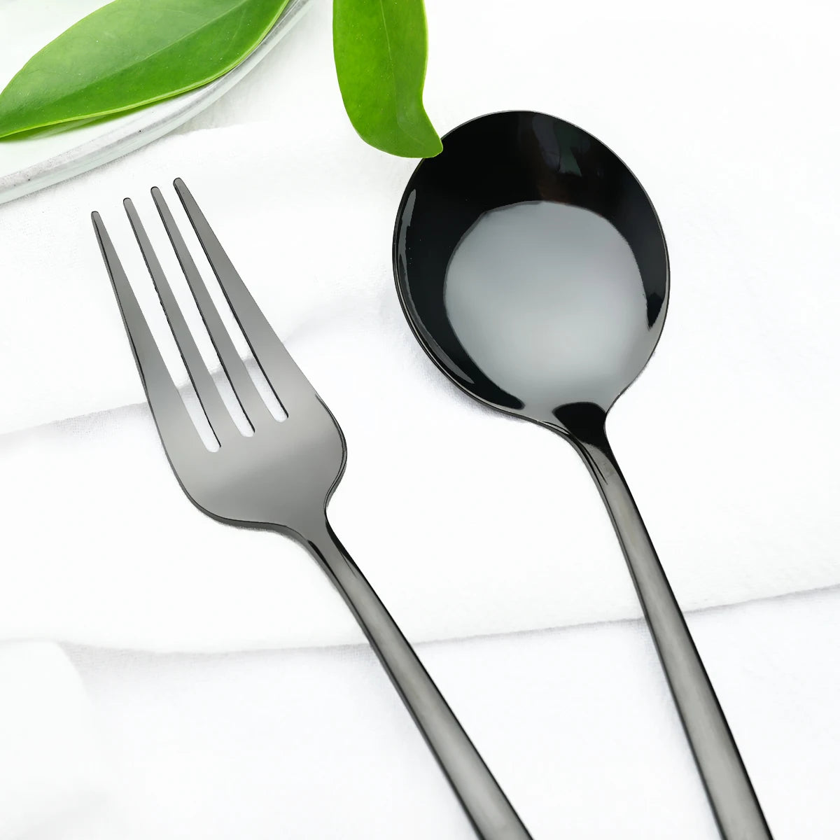 JAOER Stainless Steel Flatware — 48 Pieces