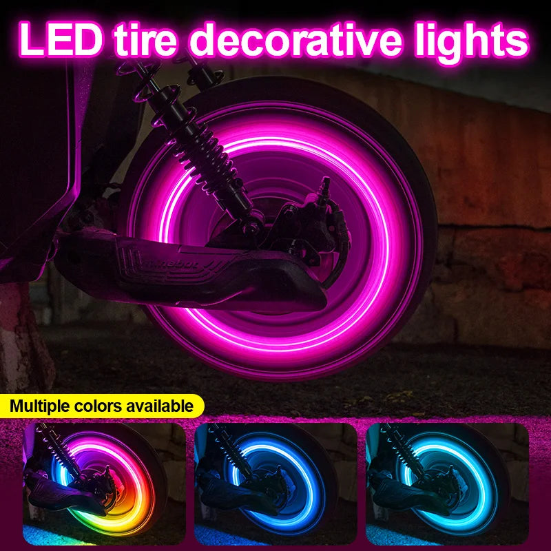 LED Tire Valve Lights – 2 or 4 Pieces