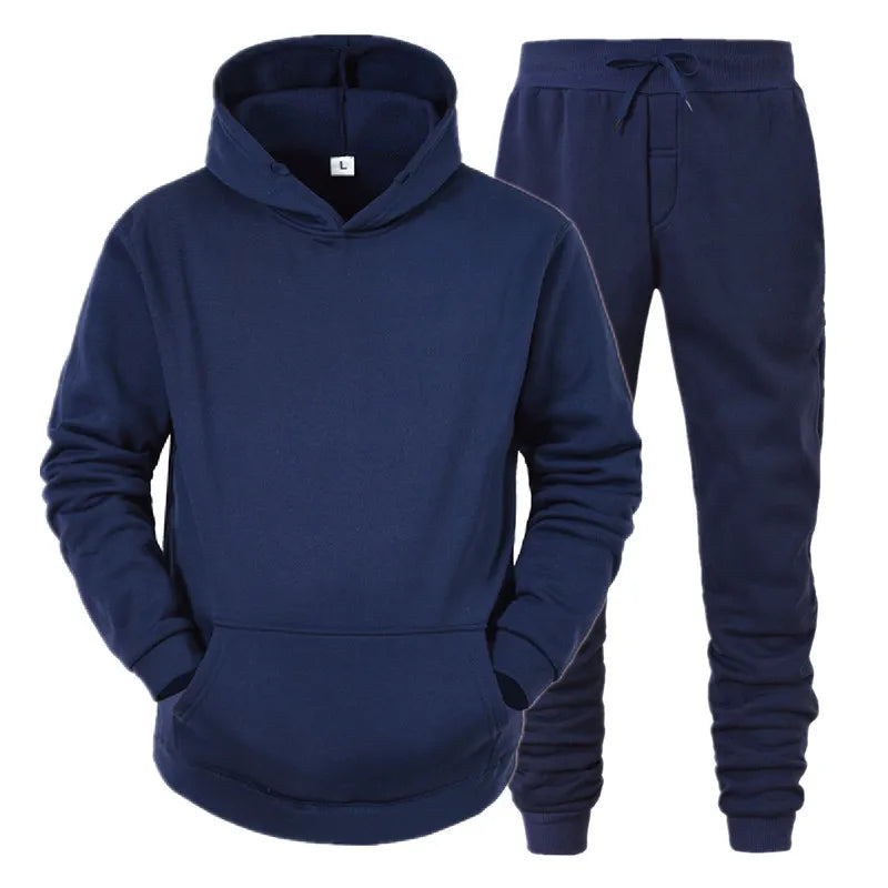 Men's Fleece-Look Sweatshirt & Jogger Set