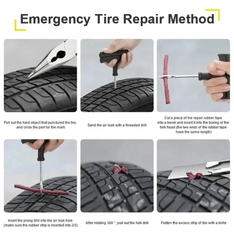 Tubeless Tire Repair Strips & Tool Sets