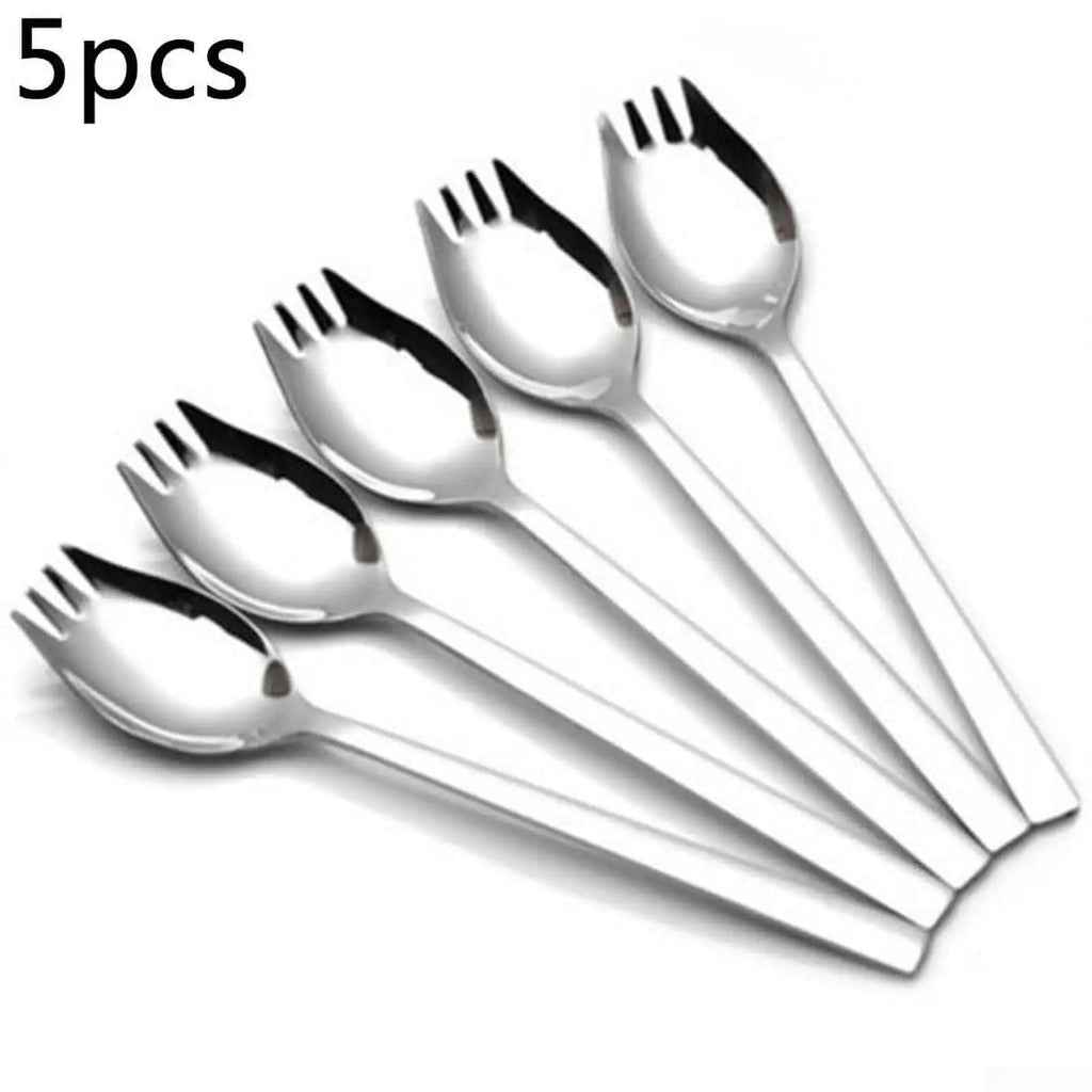 Stainless Steel Sporks — 5 Pieces