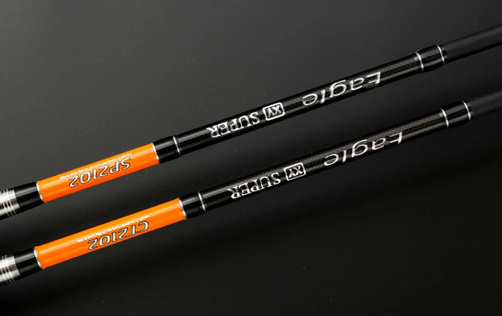 Carbon Fishing Rod with Two Tips — 1.8, 2.1 or 2.4 m