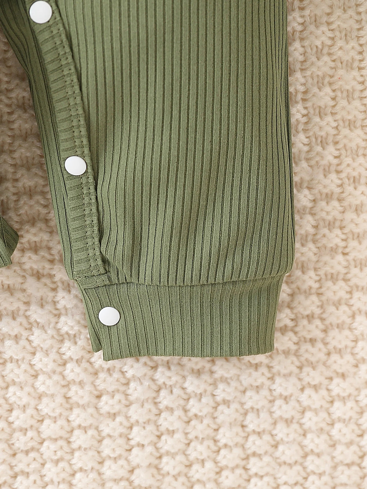 Baby Letter-Print Romper with Hat and Sock Covers