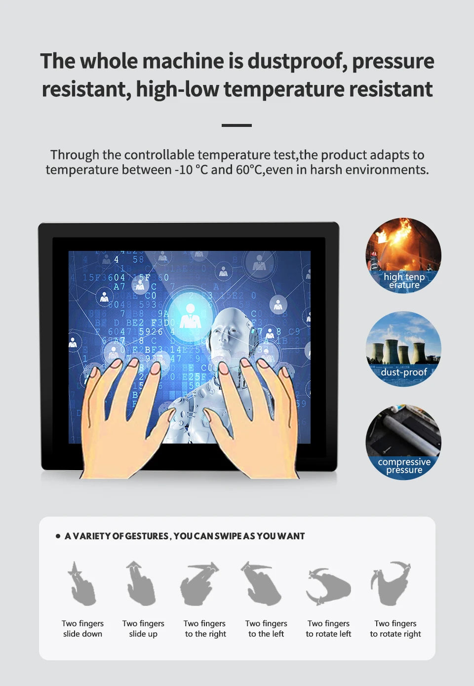 15.6-Inch Industrial Panel PC and Monitor Options