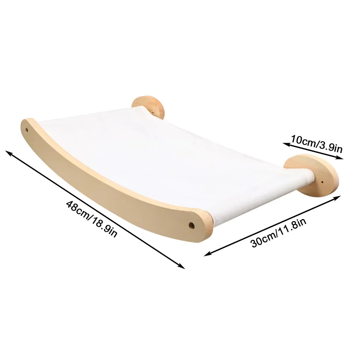Wall-Mounted Cat Hammock & Climbing Stairs