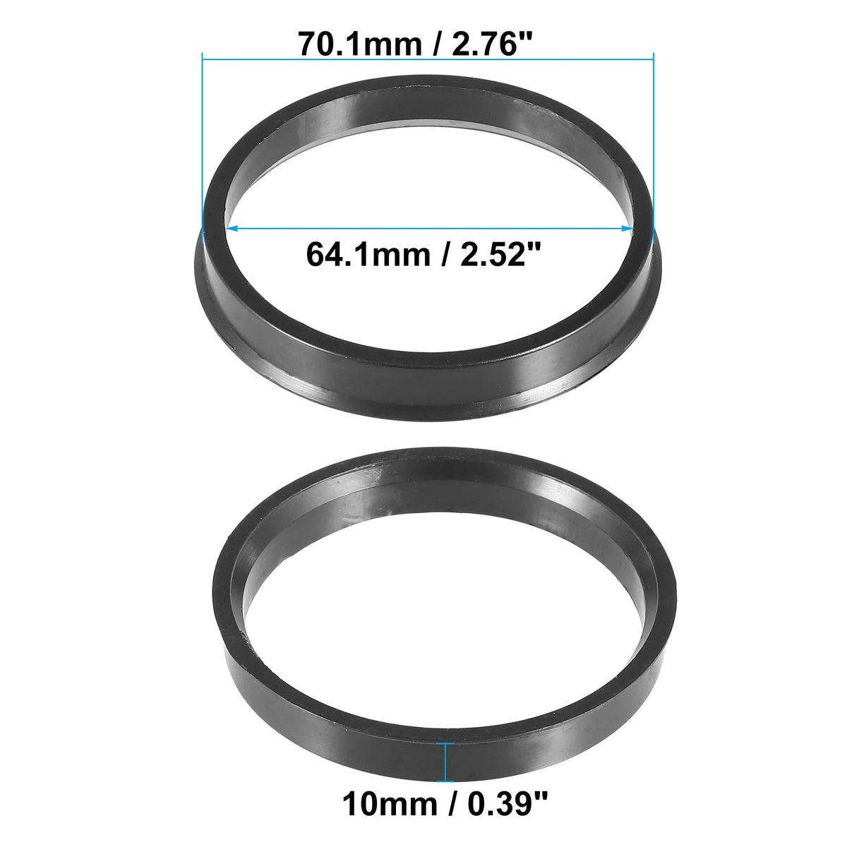 70.1 mm Hub-Centric Rings – Set of 4