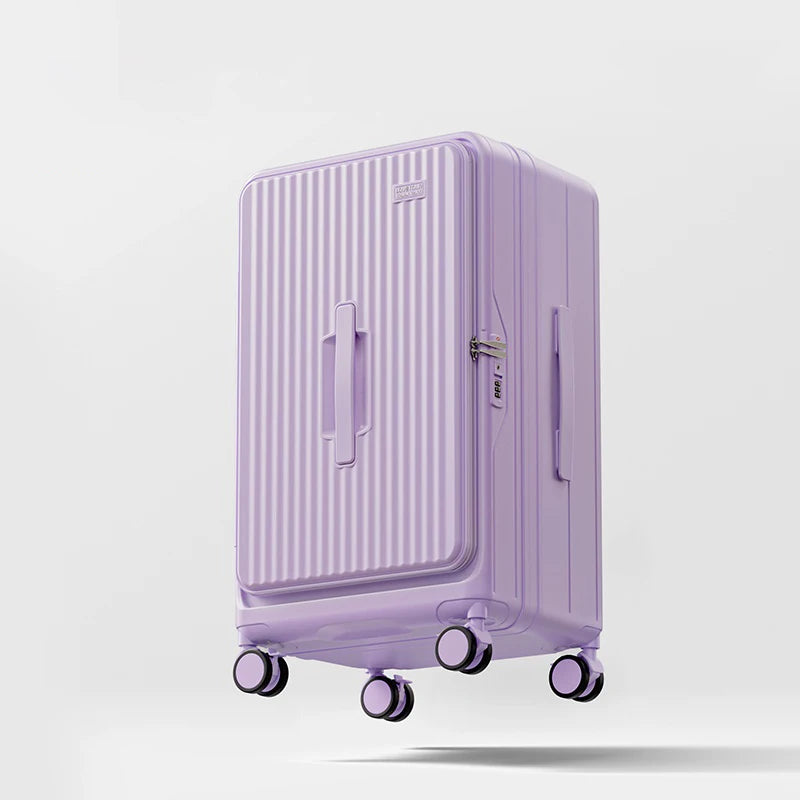 Side-Opening Lid Large Capacity Travel Suitcase Lightweight Pure PC Expandable Trolley Case 24/26/28/30inch Luggage High Quality Whispering Desires Shoppe