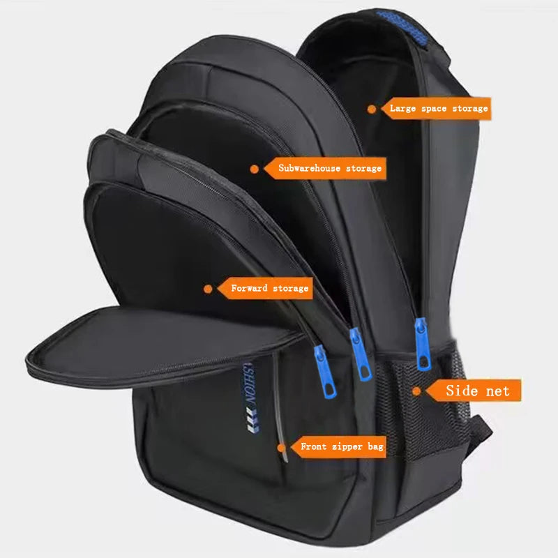 Solid-Color Lightweight School Backpack