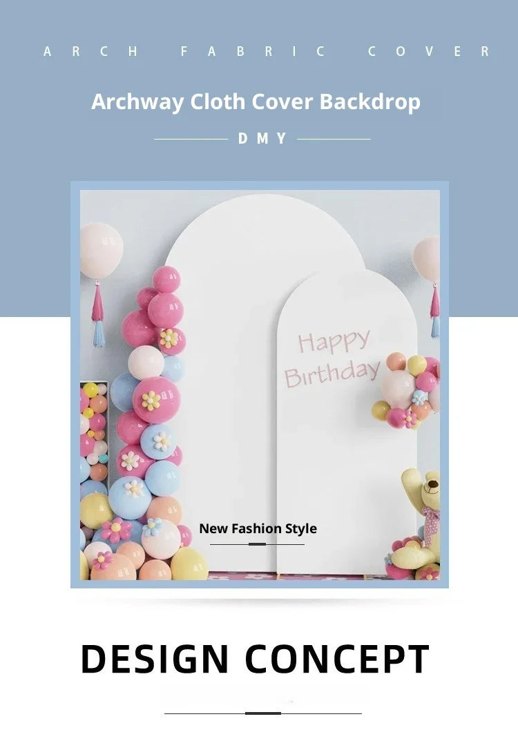 Stretch Polyester Arch Backdrop Cover