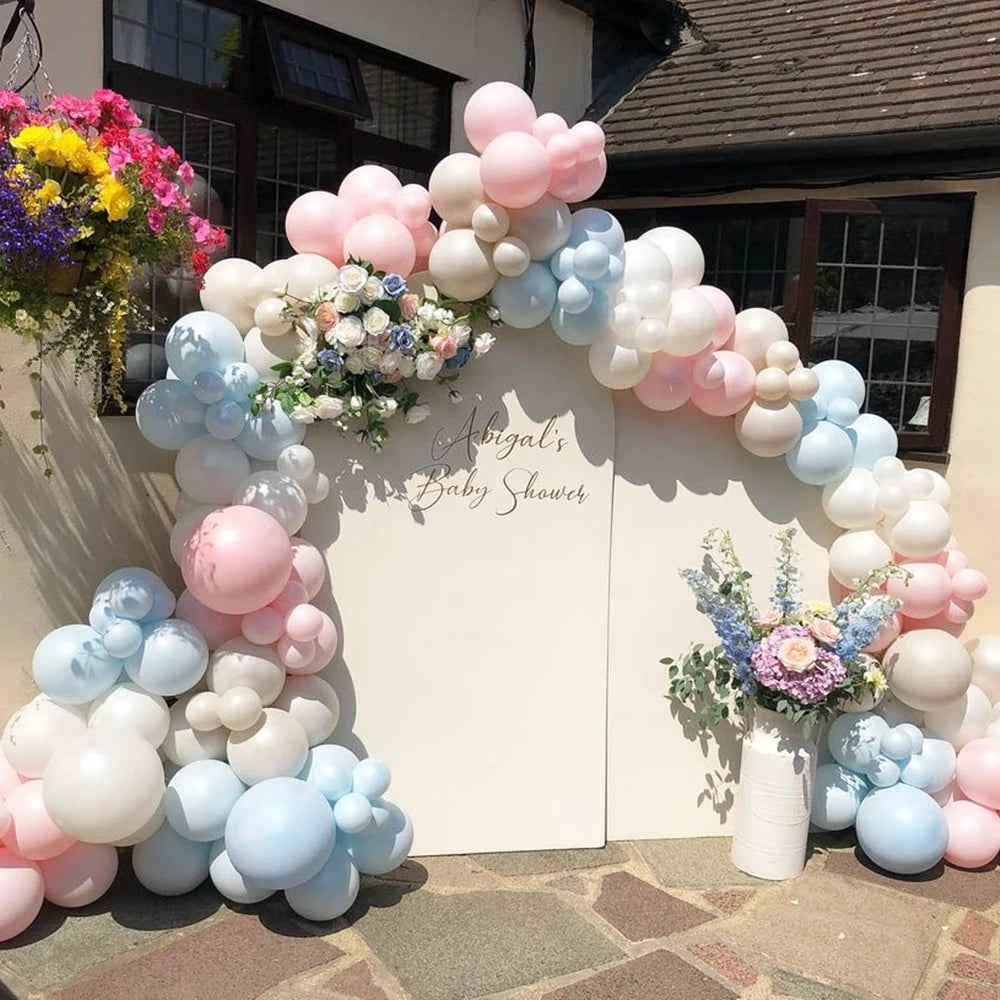Pink & Blue Balloon Garland Kit Options