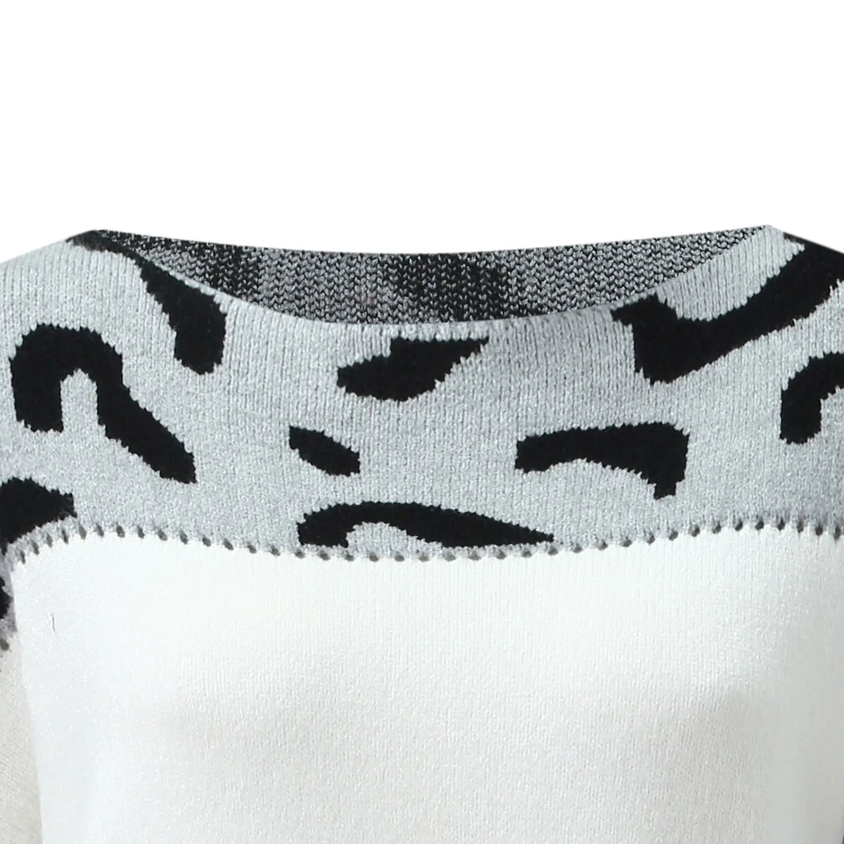 Women Sweaters Contrast Leopard Color Pullovers Loose Autumn Winter Long Sleeve Sweater Jumper Pull Femme Knitwear Oversized Dsers