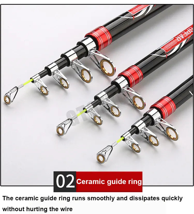 Telescopic Carbon Fishing Rod — 2.1–4.5 m