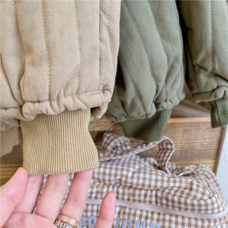 Children's Clothing From 2 To 7 Years Winter Kids Warm Cotton-Padded Trousers Baby Girls Thick Pants Toddler Boys Wear Clothes Whispering Desires Shoppe