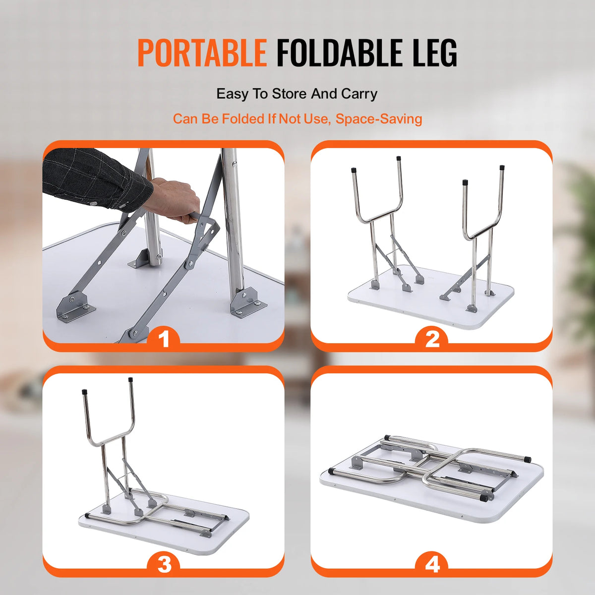 SucceBuy Folding Pet Grooming Table with Two Arms