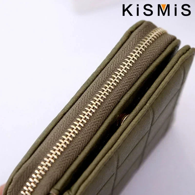 Women's Compact PU Card Wallet