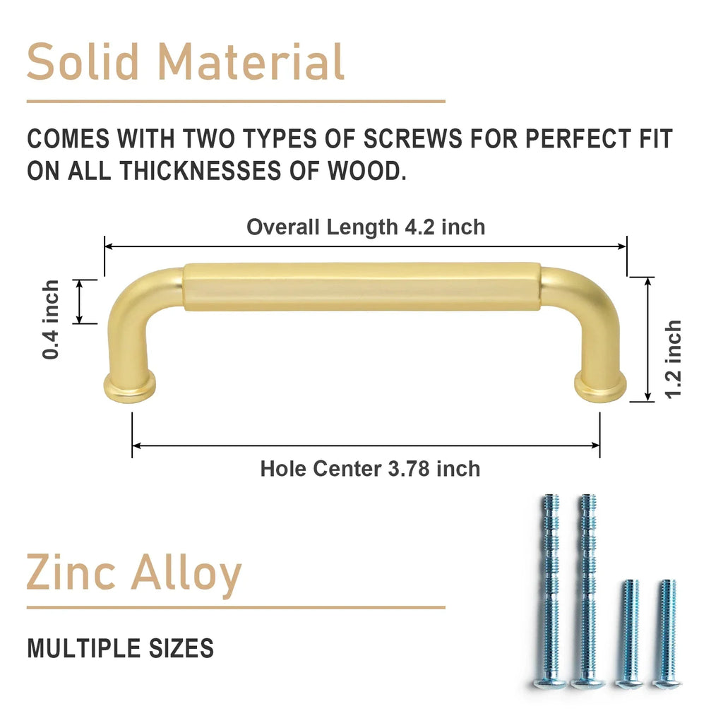 Antique Brass Zinc-Alloy Cabinet Handles – 128 mm Centers
