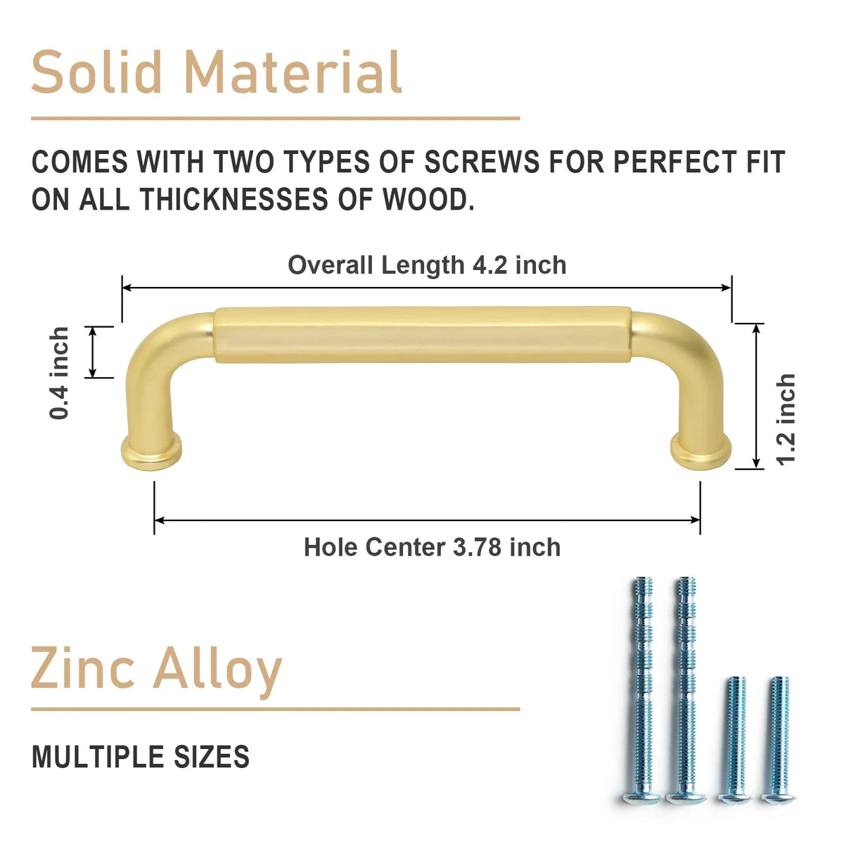 Antique Brass Zinc-Alloy Cabinet Handles – 128 mm Centers