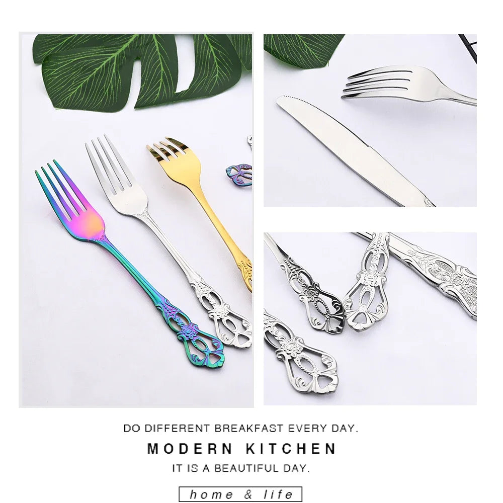 Zoseil Stainless Steel Flatware — 36 Pieces
