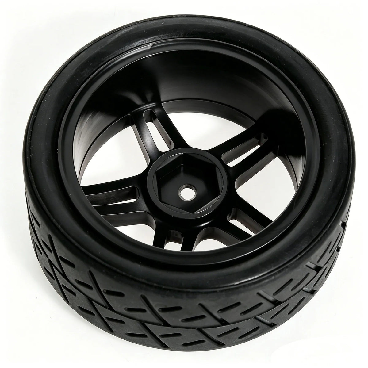 1:10 RC Car Tires & Wheels – Set of 4, 12 mm Hex