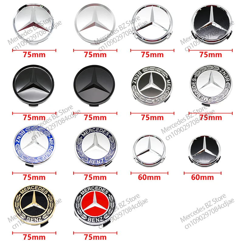 Wheel Center Caps or Stickers – Set of 4