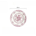 PDQ French Rose Ceramic Dinner Plate