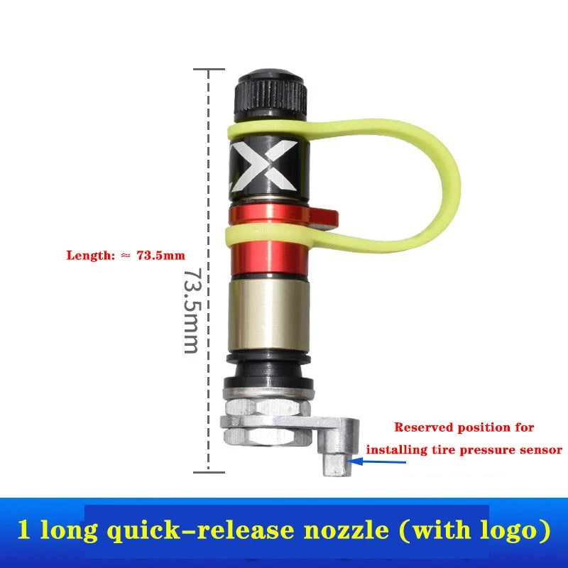 Off-Road Quick-Release Tire Valves – 64 or 73.5 mm
