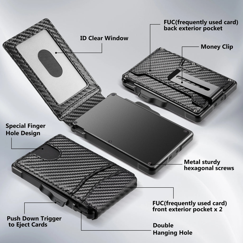 Men's Slim Pop-Up Wallet with ID Window