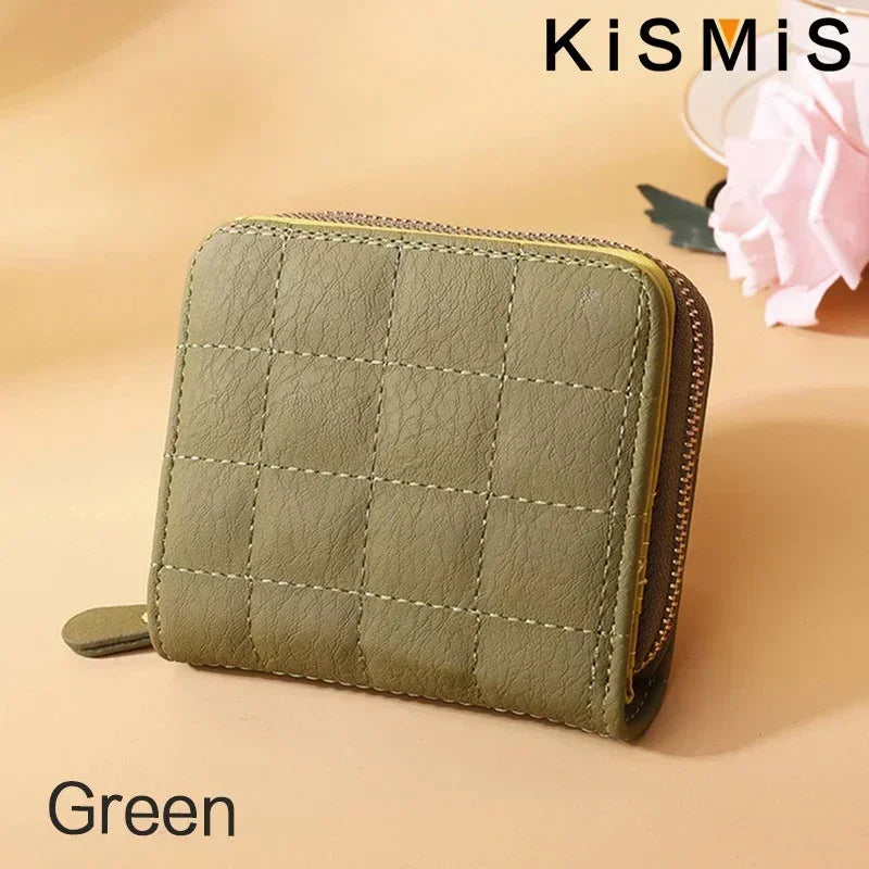 Women's Compact PU Card Wallet
