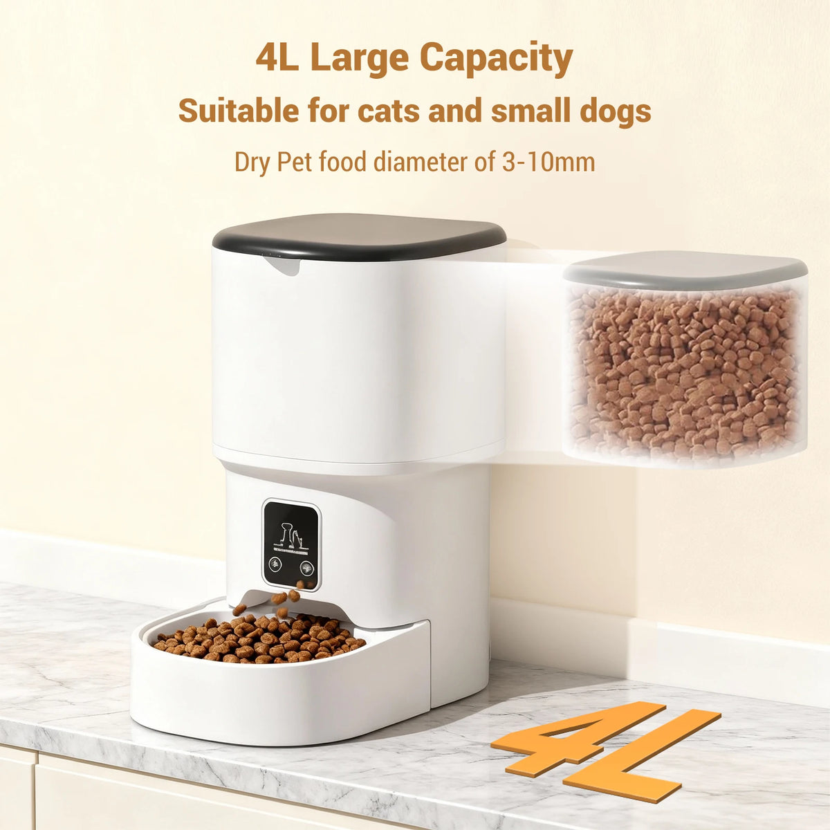 HiMISS 4L Programmable Automatic Pet Feeder
