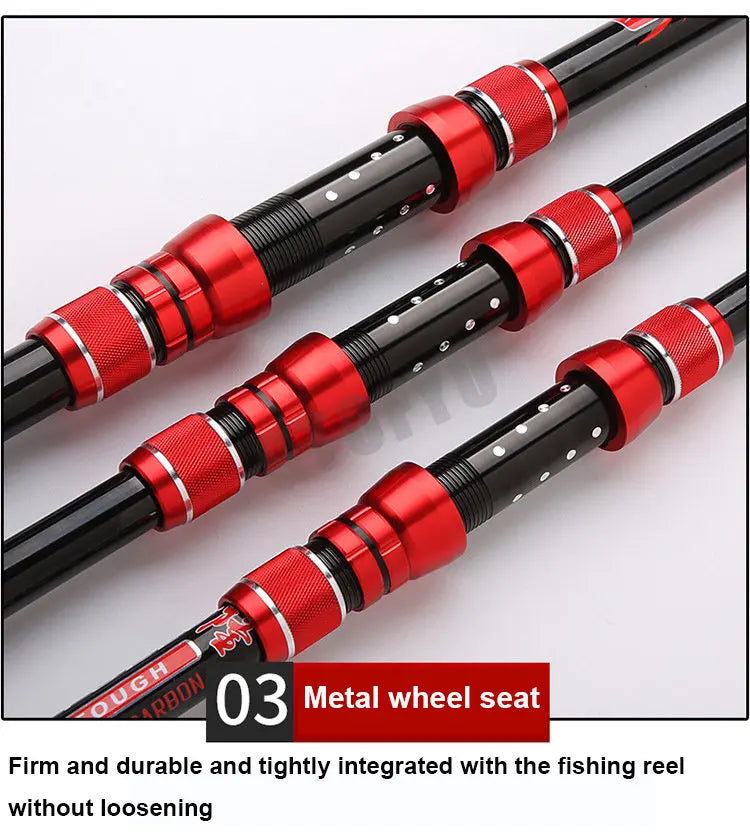 Telescopic Carbon Fishing Rod — 2.1–4.5 m