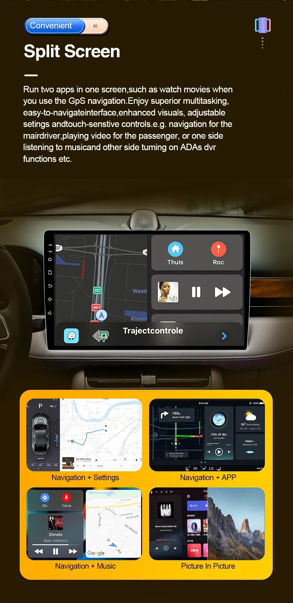 9-Inch Android Stereo for Chevrolet Onix 2020–2022