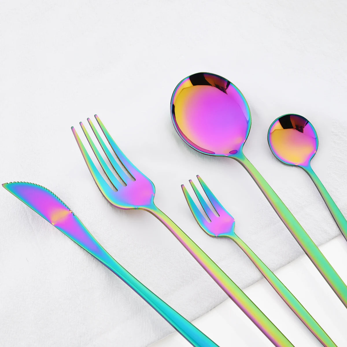JAOER Stainless Steel Flatware — 48 Pieces