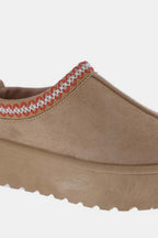 Weeboo Platform Embroidered Trim Slip-On Boots - Whispering Desires Shoppe