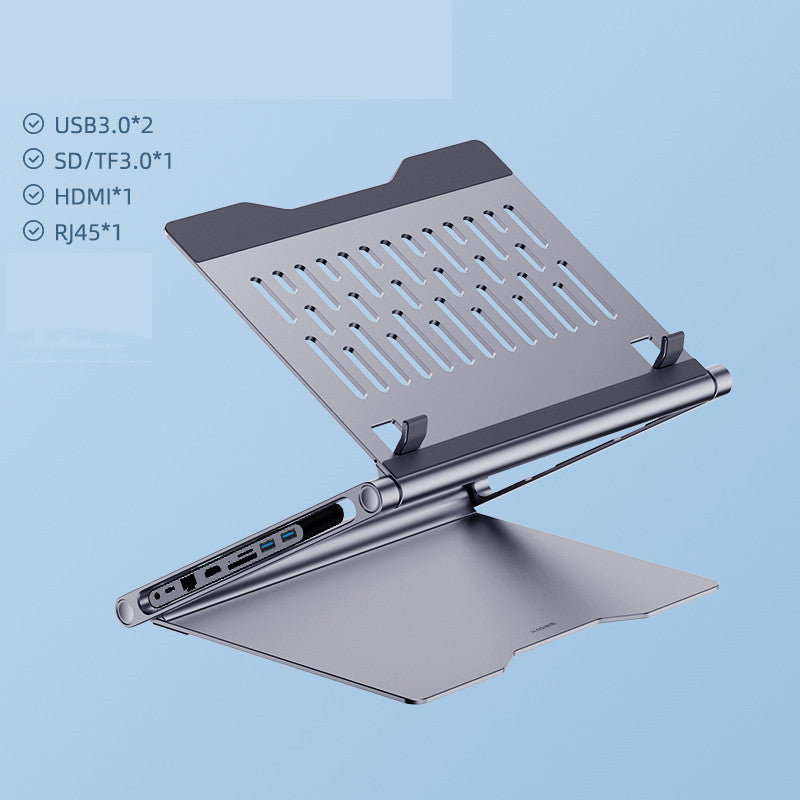 Lapstop Stand With 8-in-1 Docking Station - Whispering Desires Shoppe