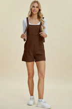 Double Take Full-Size Textured Sleeveless Romper - Whispering Desires Shoppe